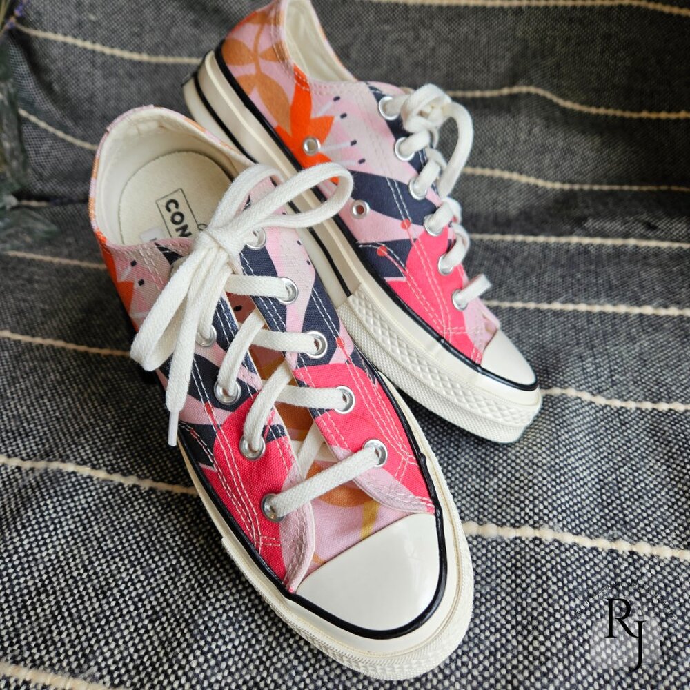 Converse Chuck 70 Low 'Floral Print' Women's Sneakers – Orange/Pink/Egret